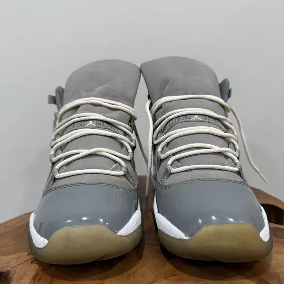 Nike (378038-001 w/ COA) Jordan 11 Retro GS 'Cool Grey' Sneakers - Youth Size 7