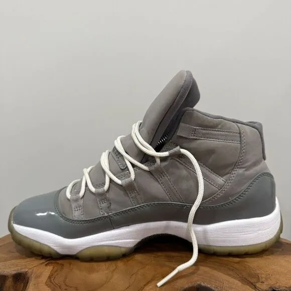 Nike (378038-001 w/ COA) Jordan 11 Retro GS 'Cool Grey' Sneakers - Youth Size 7