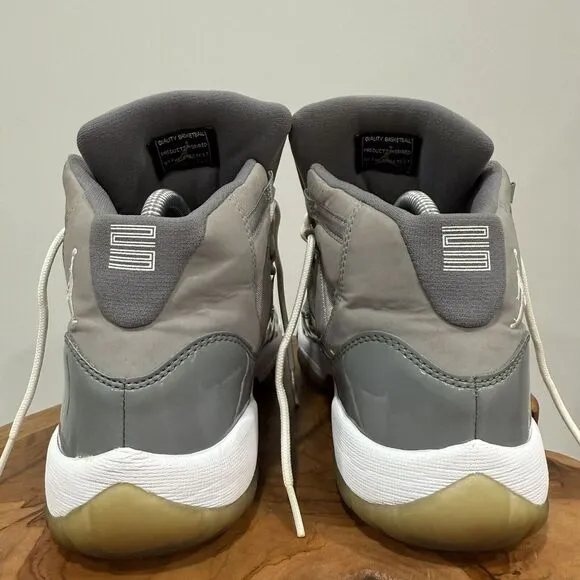 Nike (378038-001 w/ COA) Jordan 11 Retro GS 'Cool Grey' Sneakers - Youth Size 7
