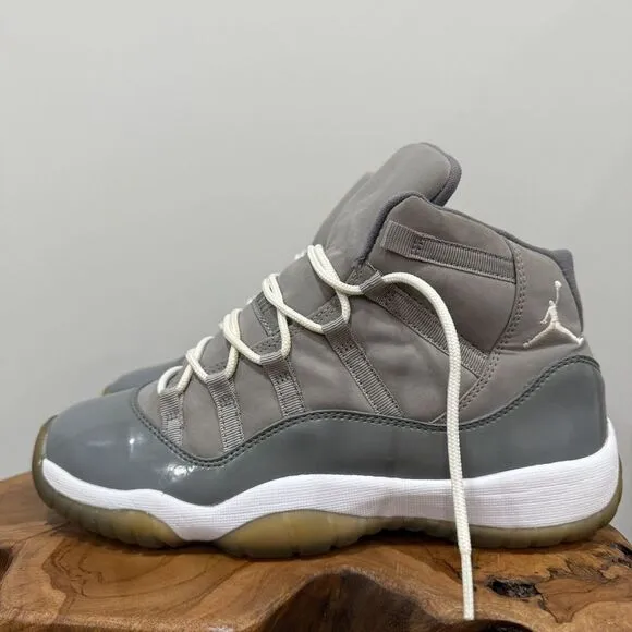 Nike (378038-001 w/ COA) Jordan 11 Retro GS 'Cool Grey' Sneakers - Youth Size 7