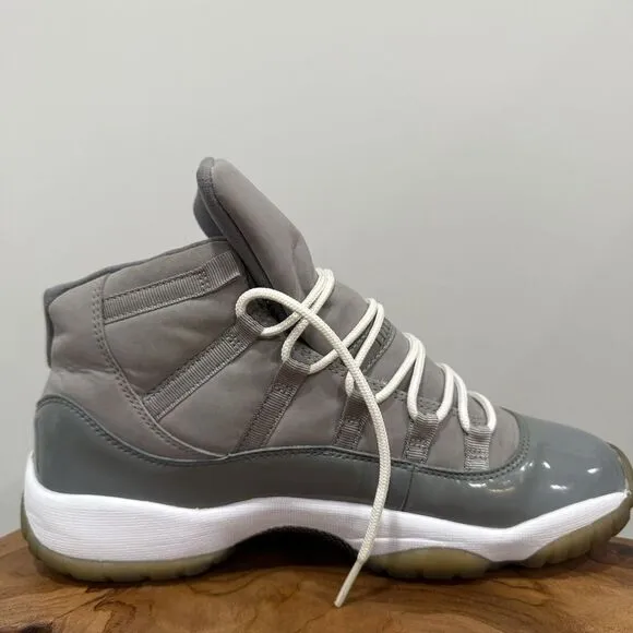 Nike (378038-001 w/ COA) Jordan 11 Retro GS 'Cool Grey' Sneakers - Youth Size 7