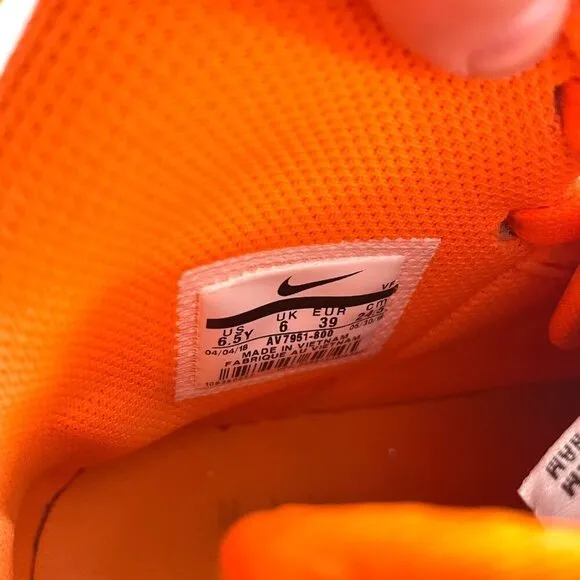 Nike Air Force 1 High Just Do it Pack Orange Sneakers AV7951-800 Size 6.5Y