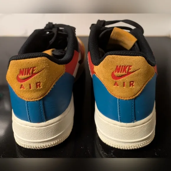 Nike Air Force 1 Low Top PRM Men's Multicolor Leather Sneakers Size 8  MSRP $160