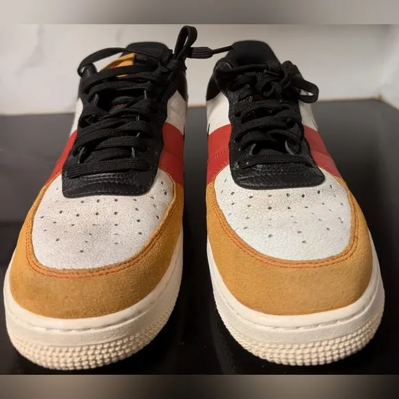 Nike Air Force 1 Low Top PRM Men's Multicolor Leather Sneakers Size 8  MSRP $160