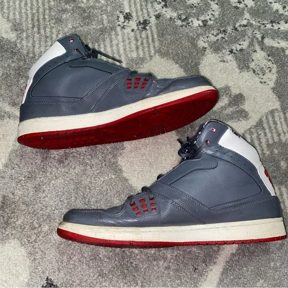 Nike Air Jordan 1 Flight Basketball Sneakers 23 Gray Retro