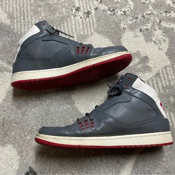 Nike Air Jordan 1 Flight Basketball Sneakers 23 Gray Retro