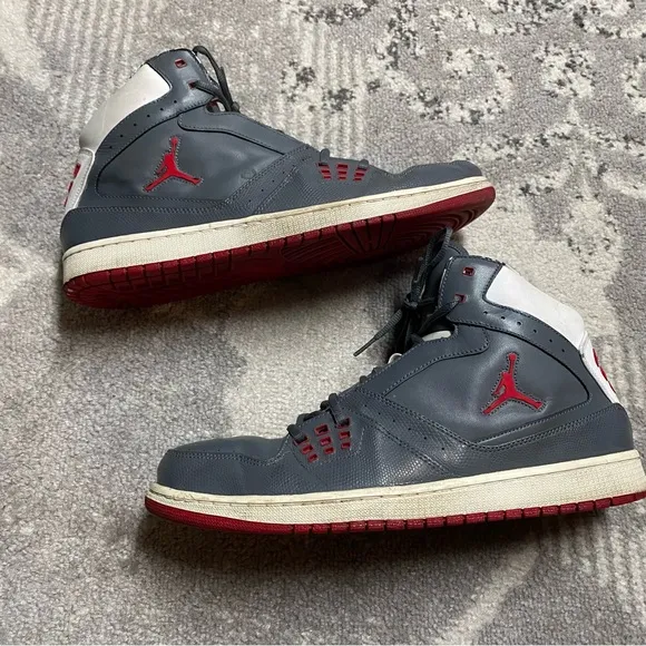 Nike Air Jordan 1 Flight Basketball Sneakers 23 Gray Retro