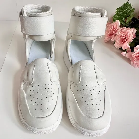 Nike AIR JORDAN 1 Lover XX White/Off White Ankle Strap Sneakers