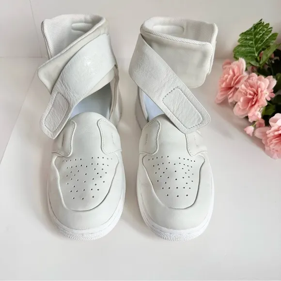 Nike AIR JORDAN 1 Lover XX White/Off White Ankle Strap Sneakers