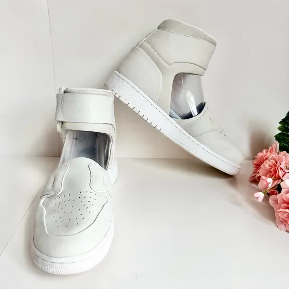 Nike AIR JORDAN 1 Lover XX White/Off White Ankle Strap Sneakers