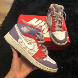 NIKE air Jordan 1 premium GS mid top shoes sneakers women’s 6.5