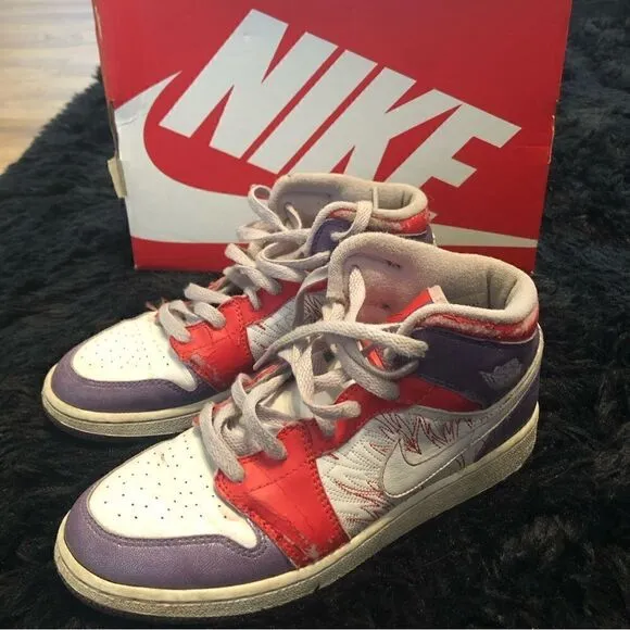 NIKE air Jordan 1 premium GS mid top shoes sneakers women’s 6.5