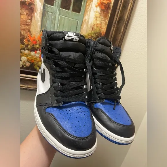 Nike Air Jordan 1 Retro High OG - Black, White, and Blue