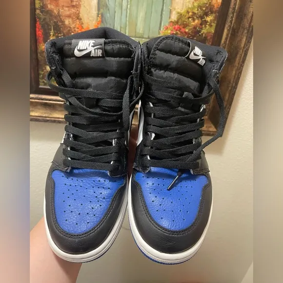 Nike Air Jordan 1 Retro High OG - Black, White, and Blue