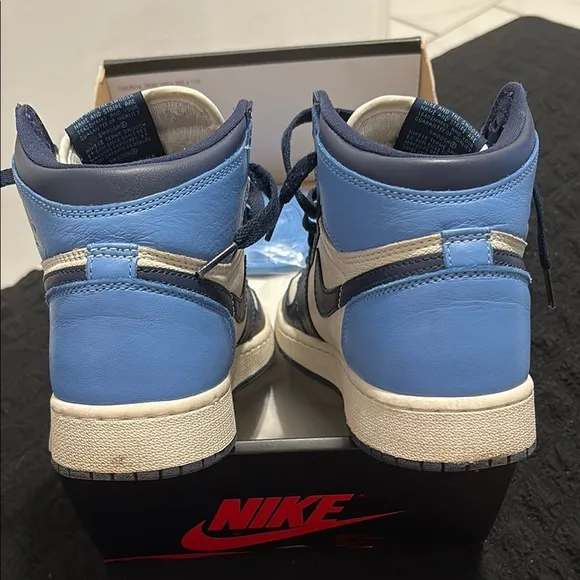 Nike Air Jordan 1 Retro High OG Blue and White Sneakers