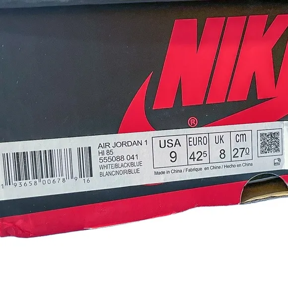 Nike Air Jordan 1 Retro High OG Royal Toe Sneakers