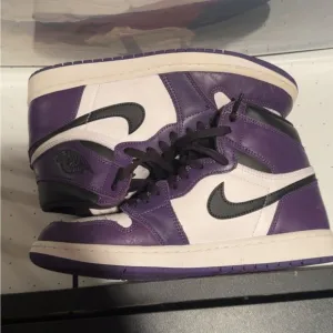 Nike Air Jordan 1 Retro High Purple Black White Sneakers