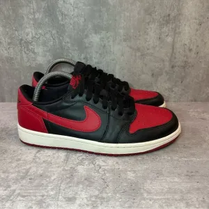 Nike Air Jordan 1 Retro Low Sneakers 705329-001 Mens sz 8 - black/red