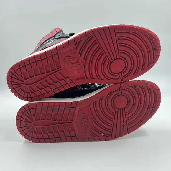 Nike Air Jordan 1 Retro OG High PATENT BRED 555088-063 Basketball Sneakers Shoes