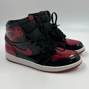 Nike Air Jordan 1 Retro OG High PATENT BRED 555088-063 Basketball Sneakers Shoes