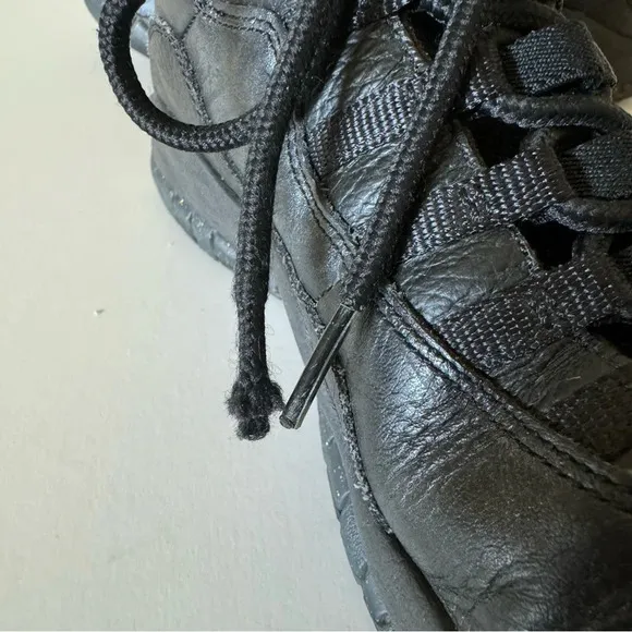 Nike Air Jordan 10 Retro NYC Black Leather Sneakers Size 8.5