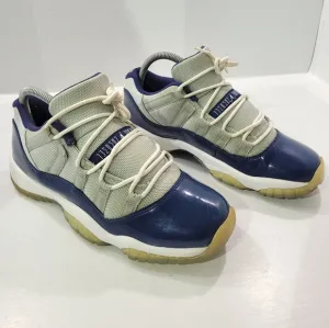 NIKE AIR JORDAN 11 RETRO LOW BG GEORGETOWN YOUTH SNEAKERS SIZE 6.5 528896-007
