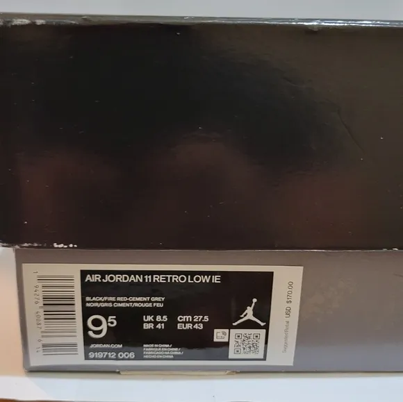 Nike Air Jordan 11 Retro Low IE Black Cement
