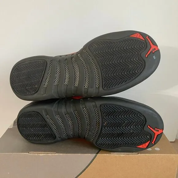 Nike Air Jordan 12 Retro Low Black Kids Sneakers - SZ 6.5 Y- 8 W