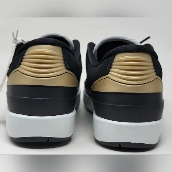 Nike Air Jordan 2 Retro Low Black White Sneakers DX4401-001 Women's Size 6 New