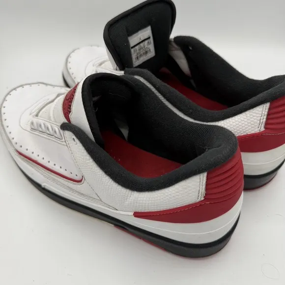 Nike Air Jordan 2 Retro Low Chicago 2016 White Red Black Sneakers Size 12.5 OG
