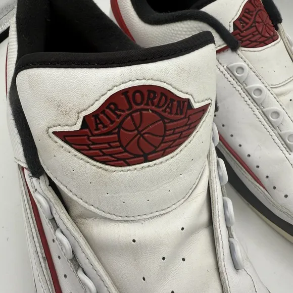 Nike Air Jordan 2 Retro Low Chicago 2016 White Red Black Sneakers Size 12.5 OG
