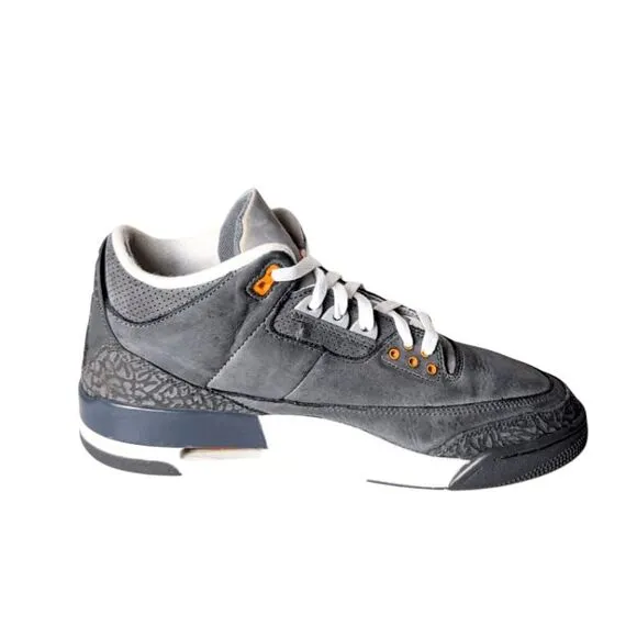 NIKE Air Jordan 3 Retro &quot;Cool Grey&quot; Sneakers Size 10.5