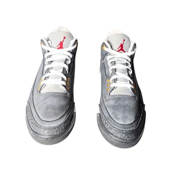 NIKE Air Jordan 3 Retro &quot;Cool Grey&quot; Sneakers Size 10.5