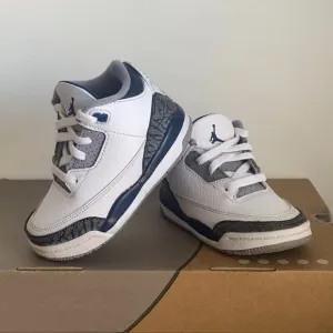 Nike Air Jordan 3 Retro “Midnight Navy” Toddler Sneakers- SZ 7 C