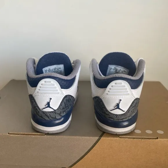 Nike Air Jordan 3 Retro “Midnight Navy” Toddler Sneakers- SZ 7 C