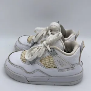 Nike Air Jordan 4 Retro TD 'Pure Money' Little Kids Sneakers Size 8C