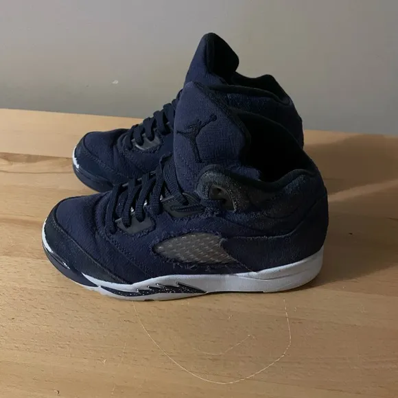 Nike Air Jordan 5 Retro Georgetown Blue FN5453-400 Ps Preschool Boys Size 2Y