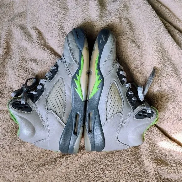 Nike Air Jordan 5 Retro Green Bean Sneakers sizes 4Y &amp; Toddlers 11C