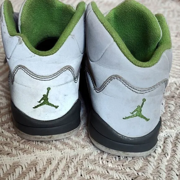 Nike Air Jordan 5 Retro Green Bean Sneakers sizes 4Y &amp; Toddlers 11C