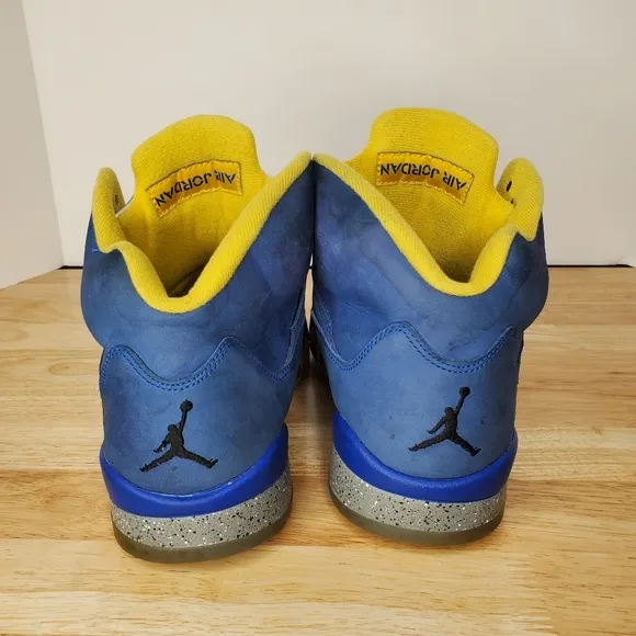 Nike Air Jordan 5 Retro Laney Mens Size 11.5 Royal Blue Yellow CD2720-400