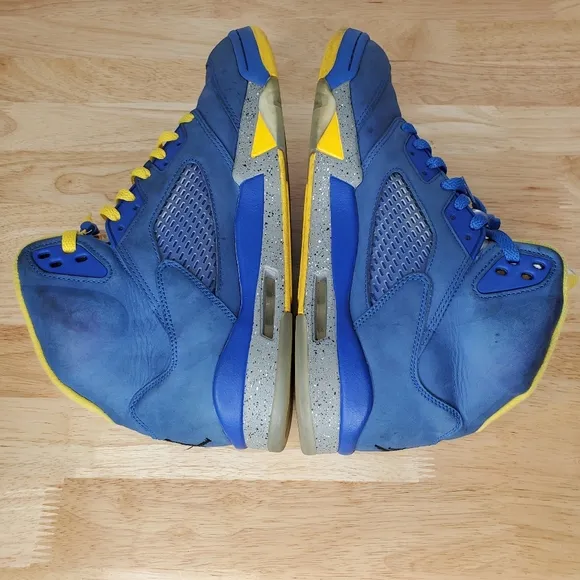 Nike Air Jordan 5 Retro Laney Mens Size 11.5 Royal Blue Yellow CD2720-400