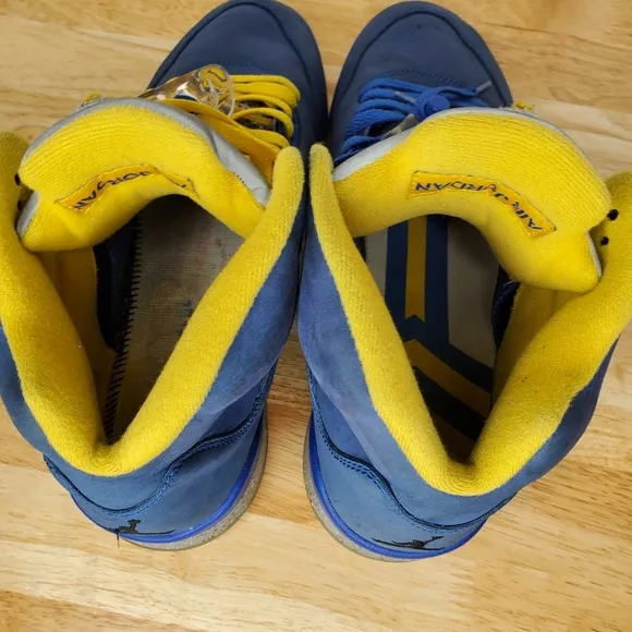 Nike Air Jordan 5 Retro Laney Mens Size 11.5 Royal Blue Yellow CD2720-400