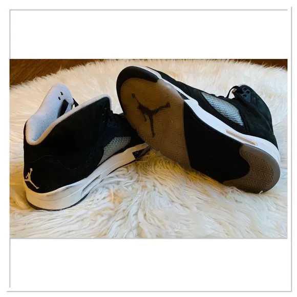Nike Air Jordan 5 Retro Oreo Sneakers Black White Size 10