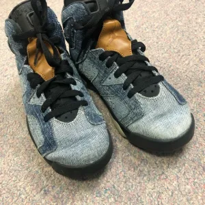 Nike Air Jordan 6 Retro washed denim sneakers.