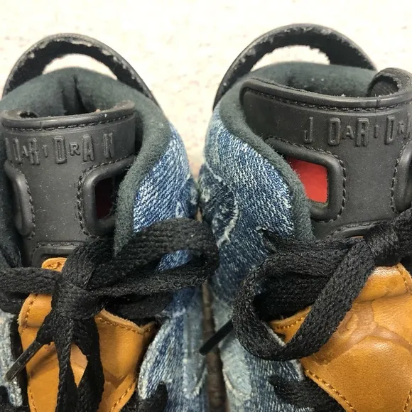 Nike Air Jordan 6 Retro washed denim sneakers.