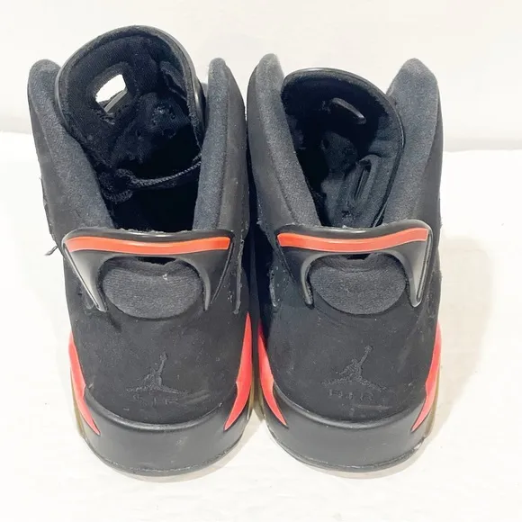 Nike Air Jordan 6 XI Youth Size 7 Retro Infrared Black Sneakers