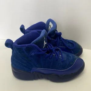 Nike Air Jordan Kid 12 Retro PS Deep Royal Sneakers Size 11C (151186-400)