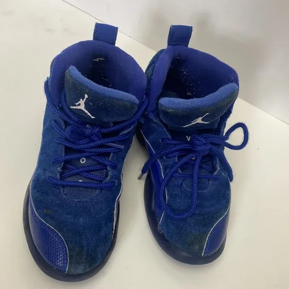 Nike Air Jordan Kid 12 Retro PS Deep Royal Sneakers Size 11C (151186-400)