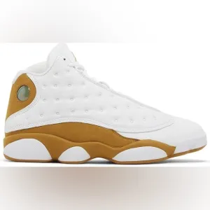 Nike air Jordan retro 13 wheat white leather sneakers 5Y