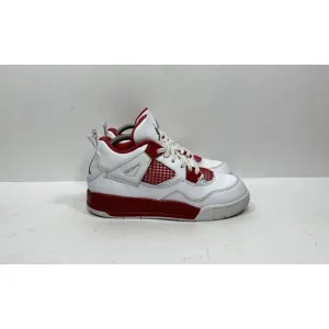 Nike Air Jordan Retro 4 PS Alternate 89 White Red Sneakers 308499-106 Size 1Y